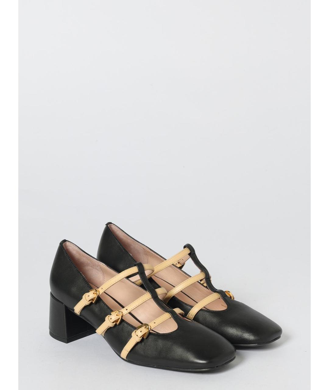 COCCINELLE Черные кожаные туфли, фото 2