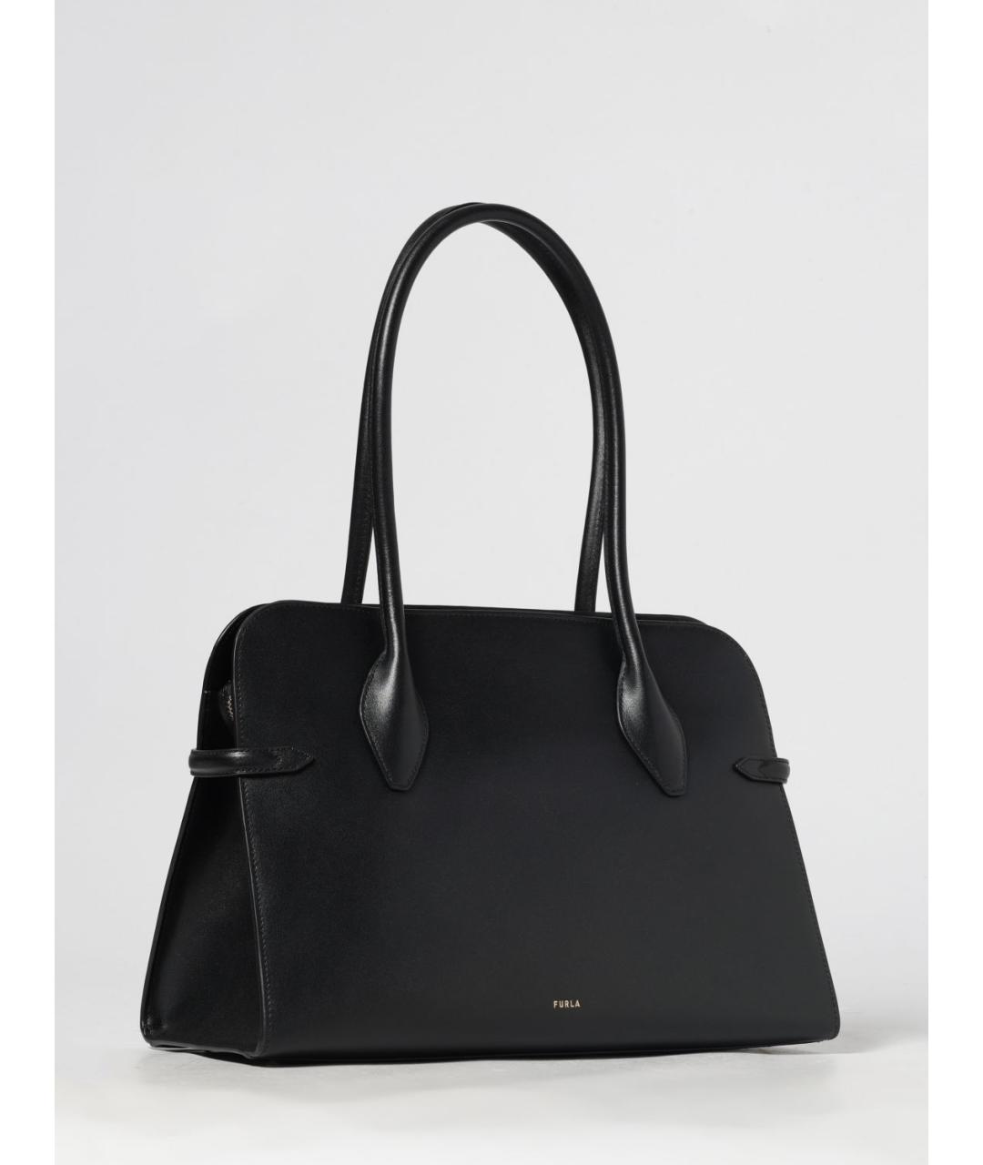 FURLA Черная кожаная сумка через плечо, фото 2