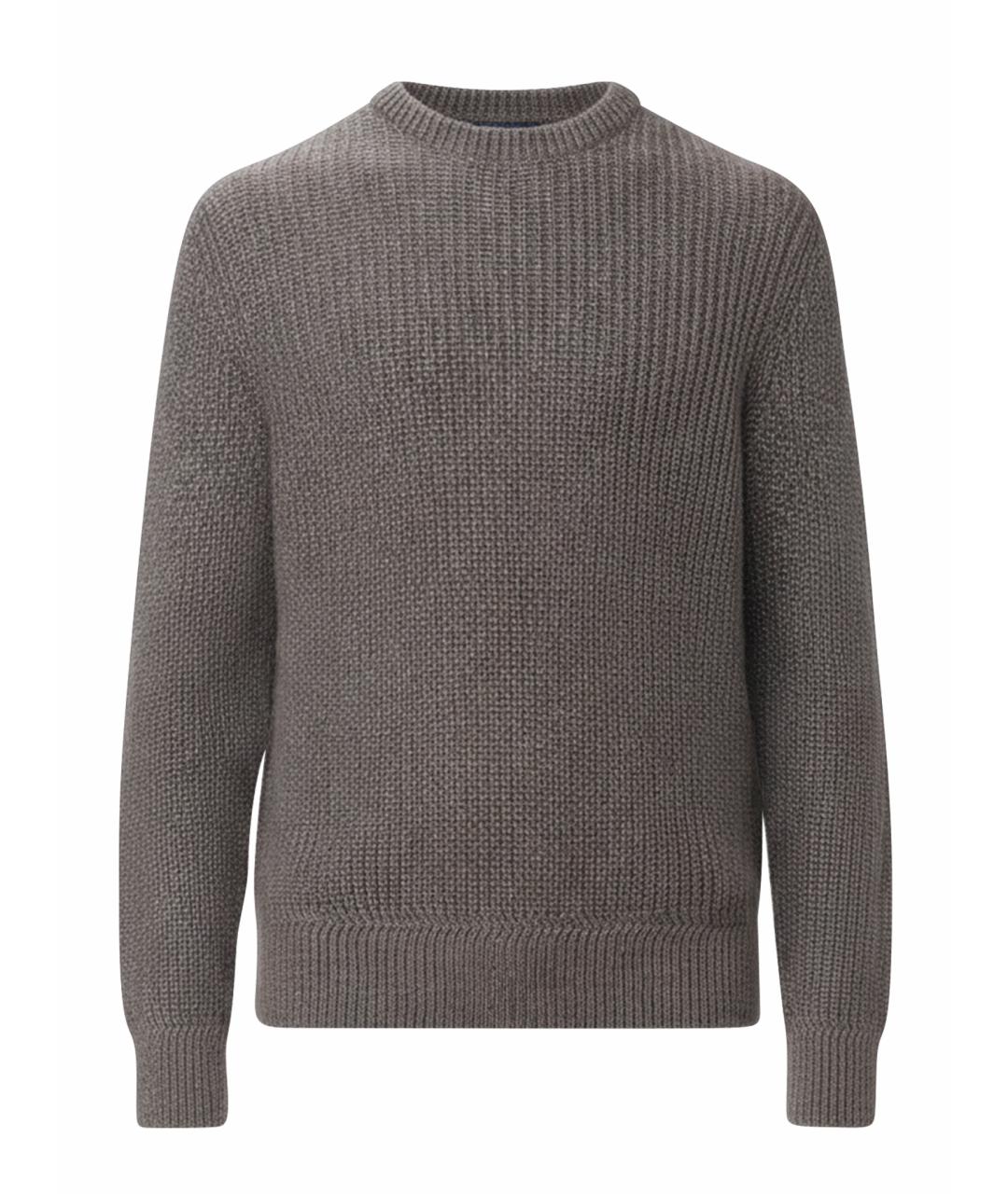 HUGO BOSS Серый шерстяной джемпер / свитер, фото 1