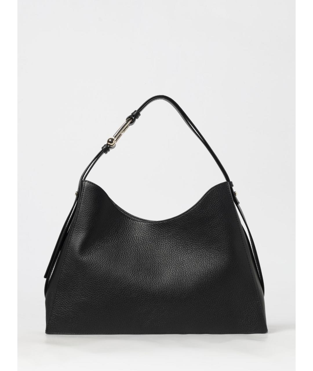 FURLA Черная кожаная сумка через плечо, фото 4