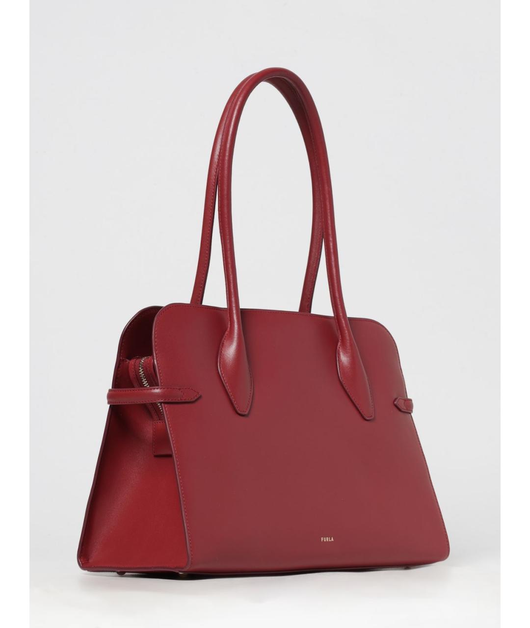 FURLA Красная кожаная сумка через плечо, фото 2