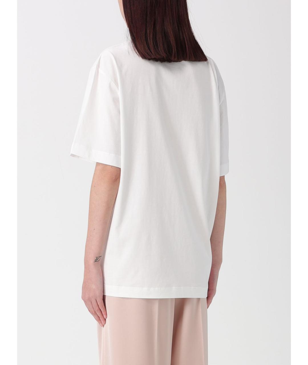 PINKO Белая хлопковая футболка, фото 3