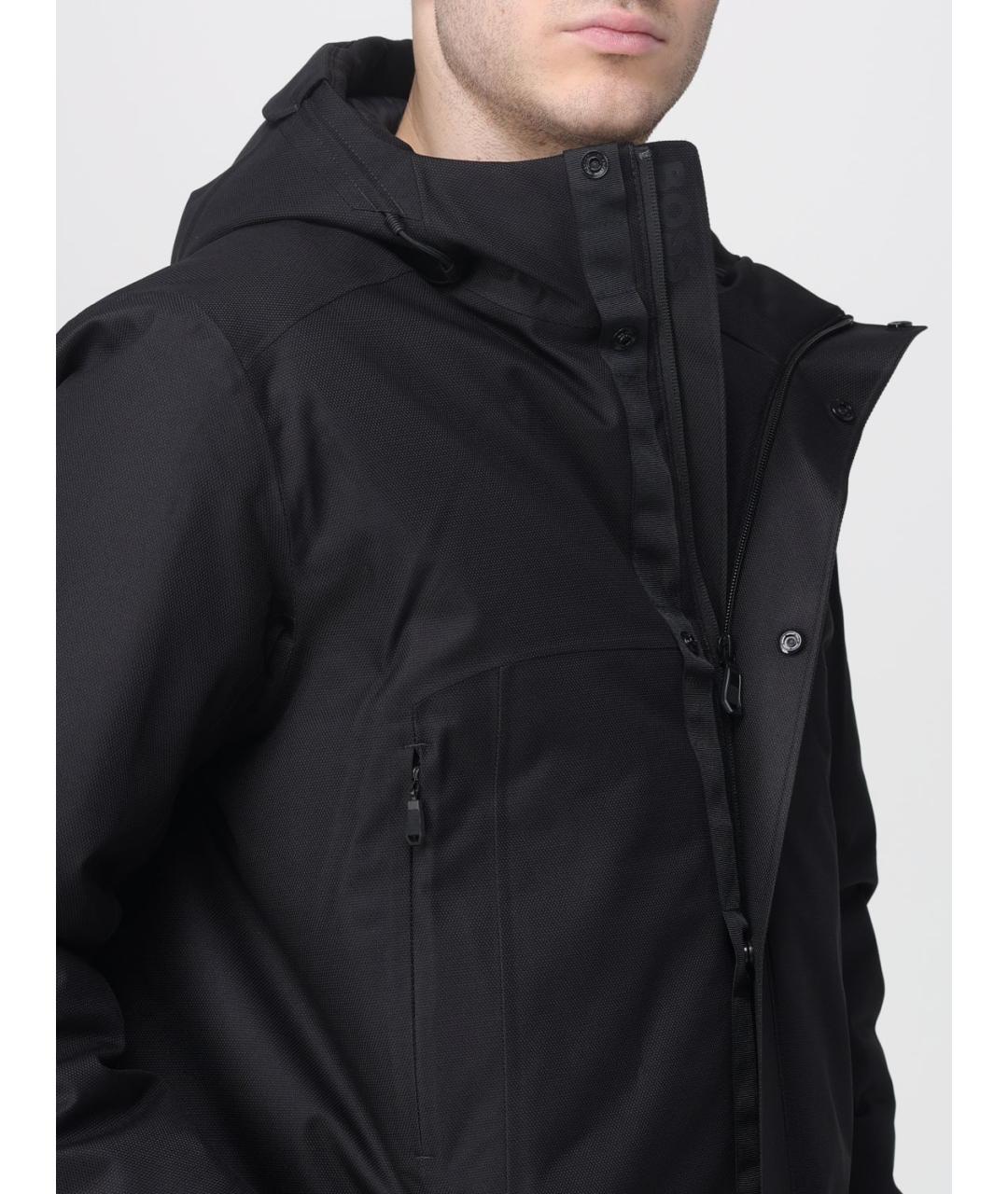HUGO BOSS Черная полиэстеровая парка, фото 5