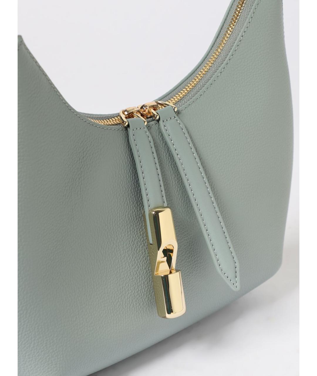 FURLA Голубая кожаная сумка через плечо, фото 4