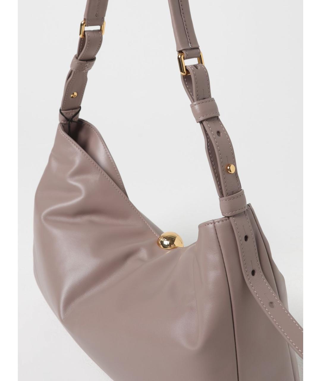 FURLA Бежевая кожаная сумка через плечо, фото 3