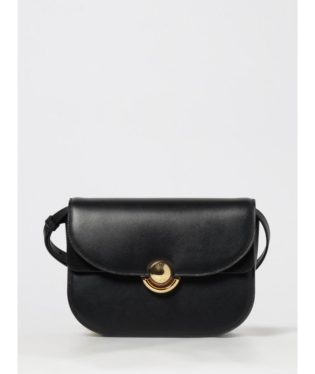 FURLA Черная кожаная сумка через плечо, фото 4