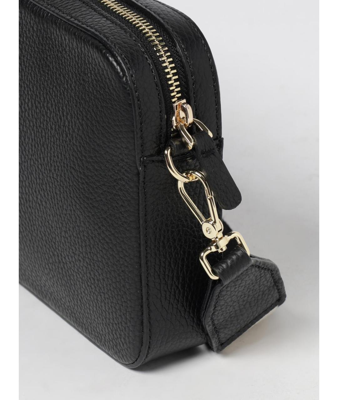 COCCINELLE Черная кожаная сумка через плечо, фото 3