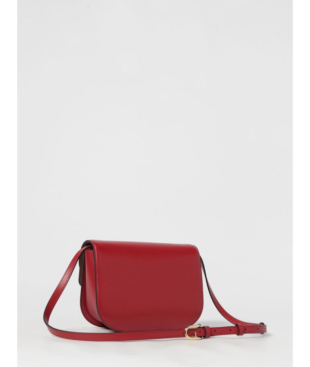 FURLA Красная кожаная сумка через плечо, фото 2