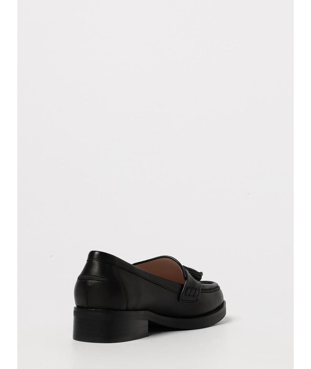 COCCINELLE Черные кожаные лоферы, фото 3