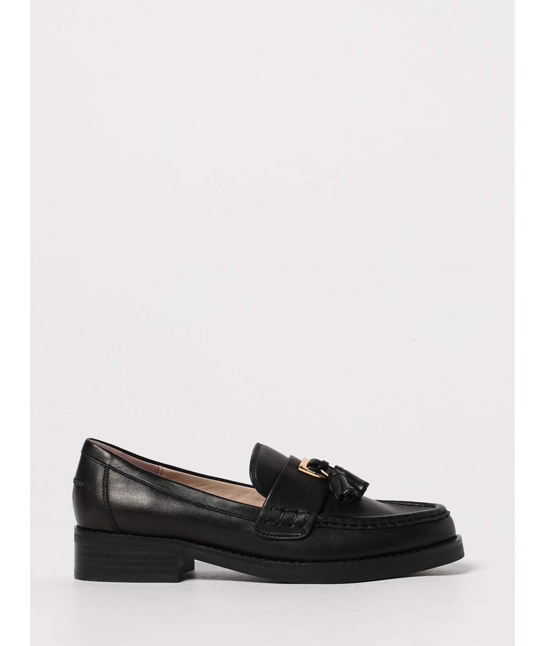 COCCINELLE Черные кожаные лоферы, фото 4