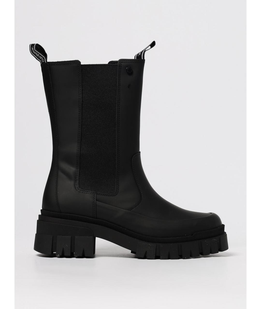 BARBOUR Черные кожаные полусапоги, фото 4