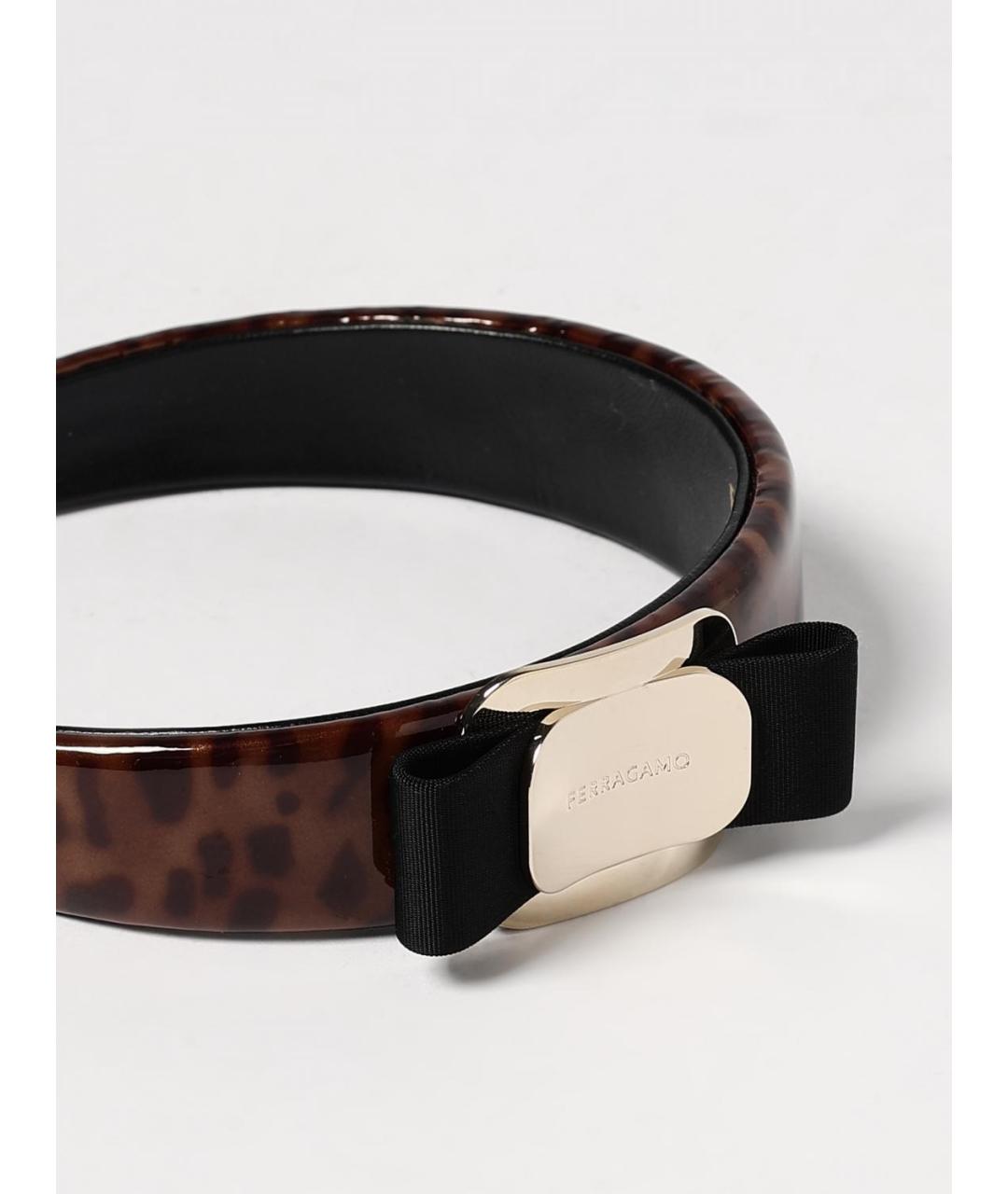 FERRAGAMO Коричневый ободок, фото 2