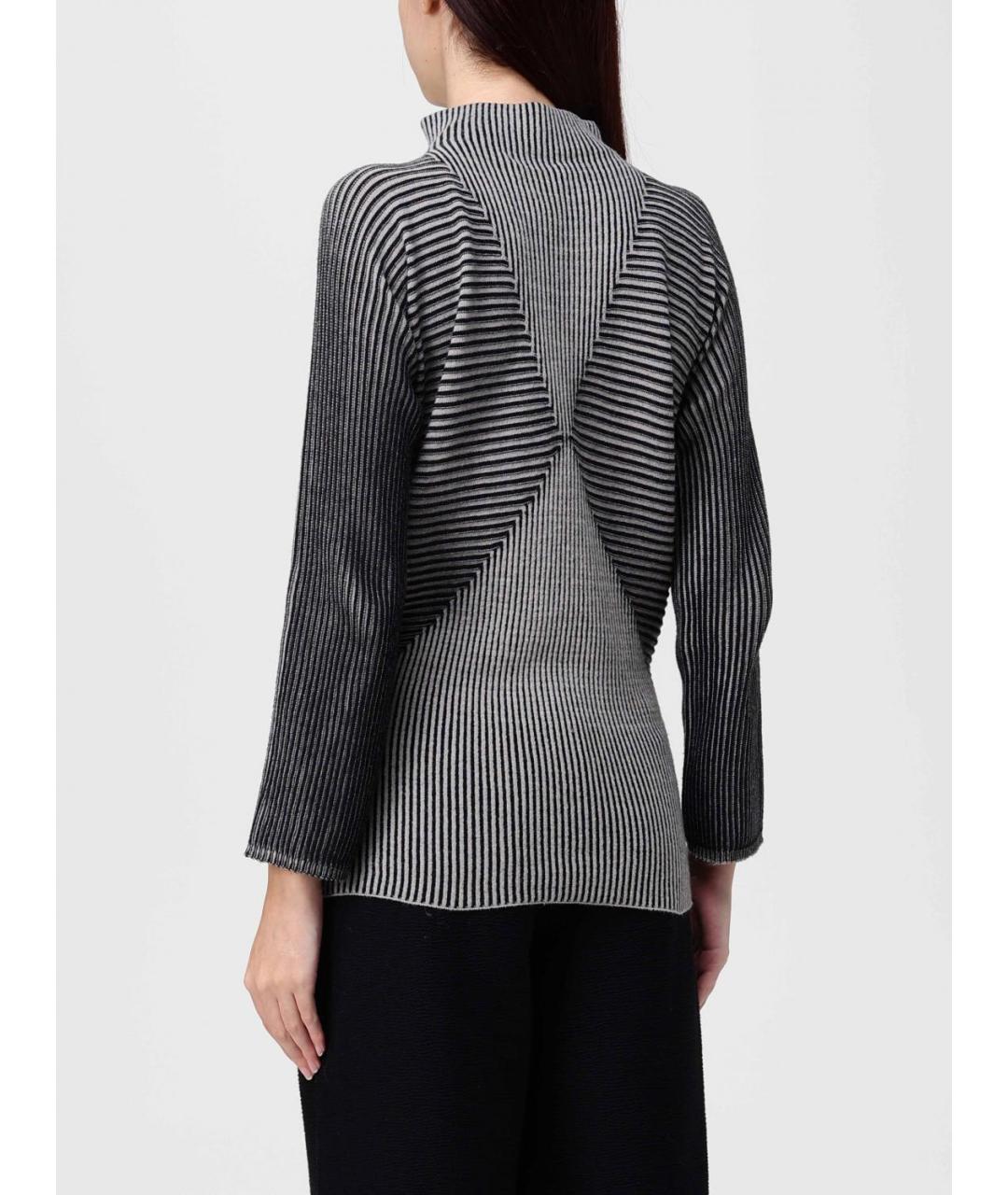 EMPORIO ARMANI Черный полиамидовый джемпер / свитер, фото 4