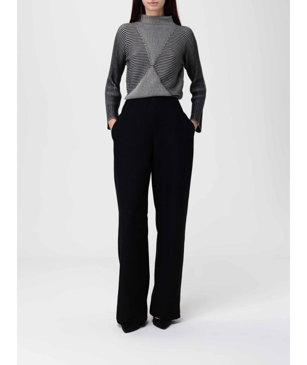 EMPORIO ARMANI Черный полиамидовый джемпер / свитер, фото 3