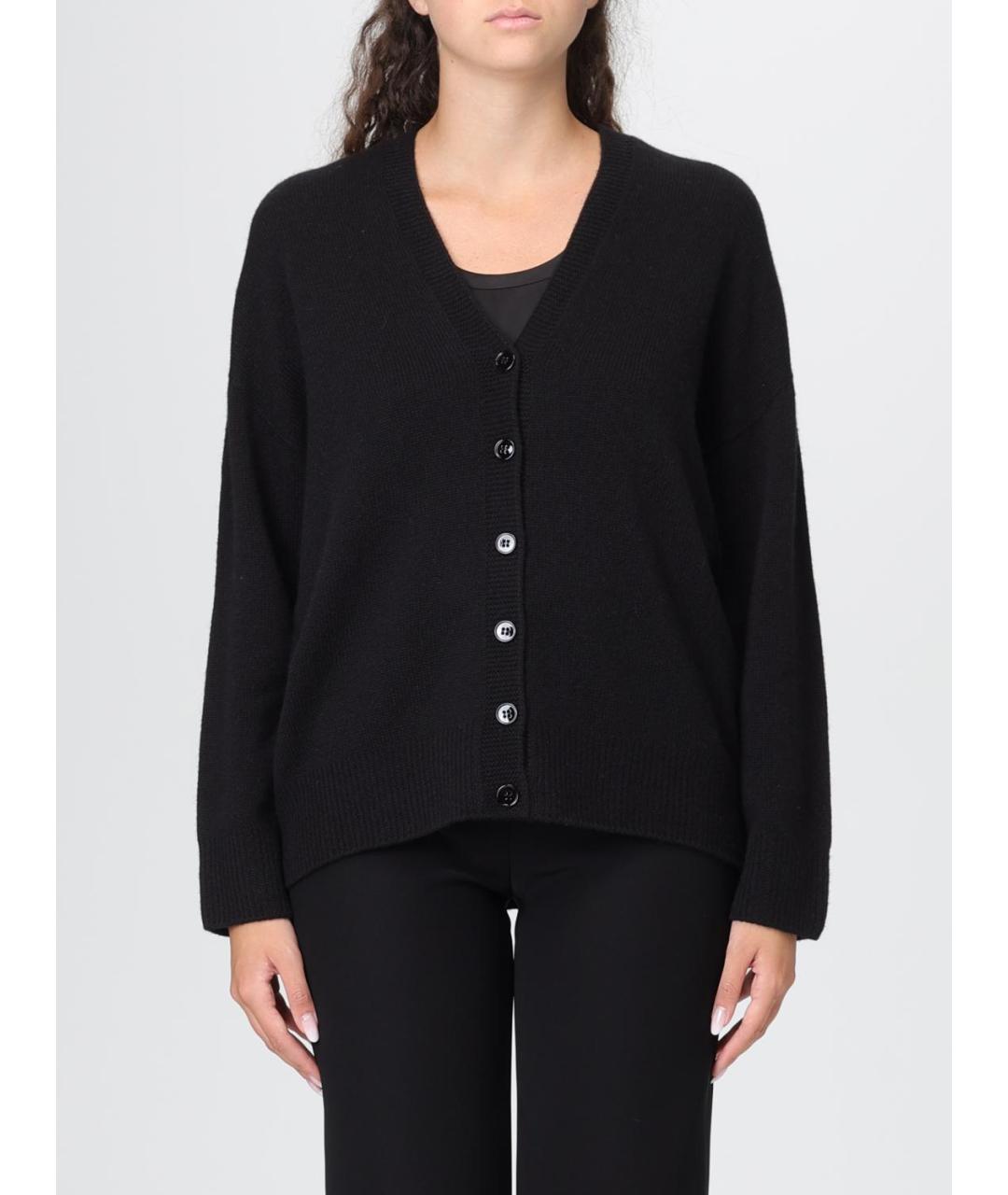 EMPORIO ARMANI Черный кашемировый кардиган, фото 5