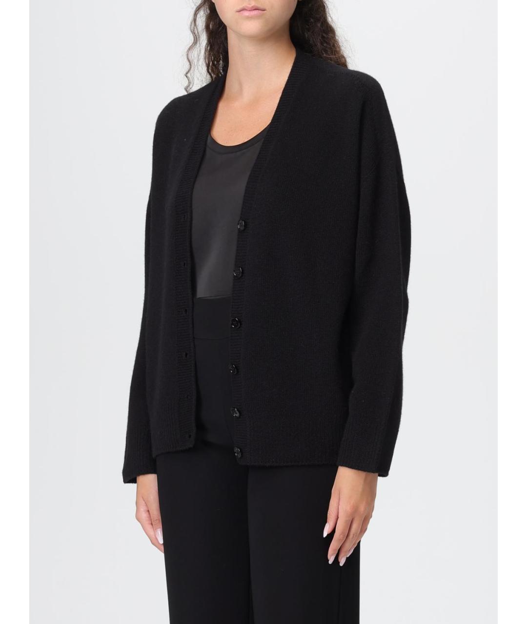 EMPORIO ARMANI Черный кашемировый кардиган, фото 3