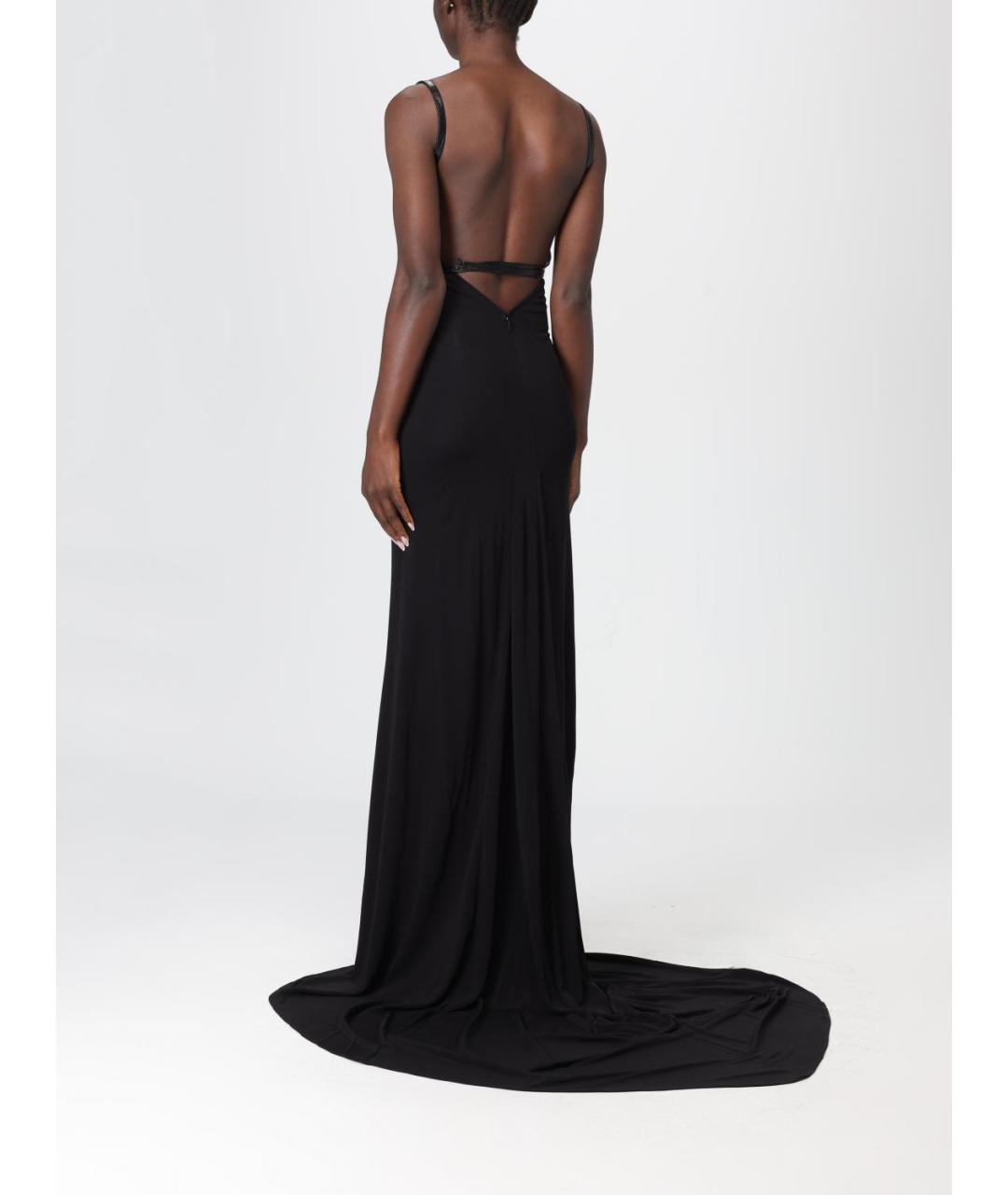 DSQUARED2 Черное вискозное вечернее платье, фото 3