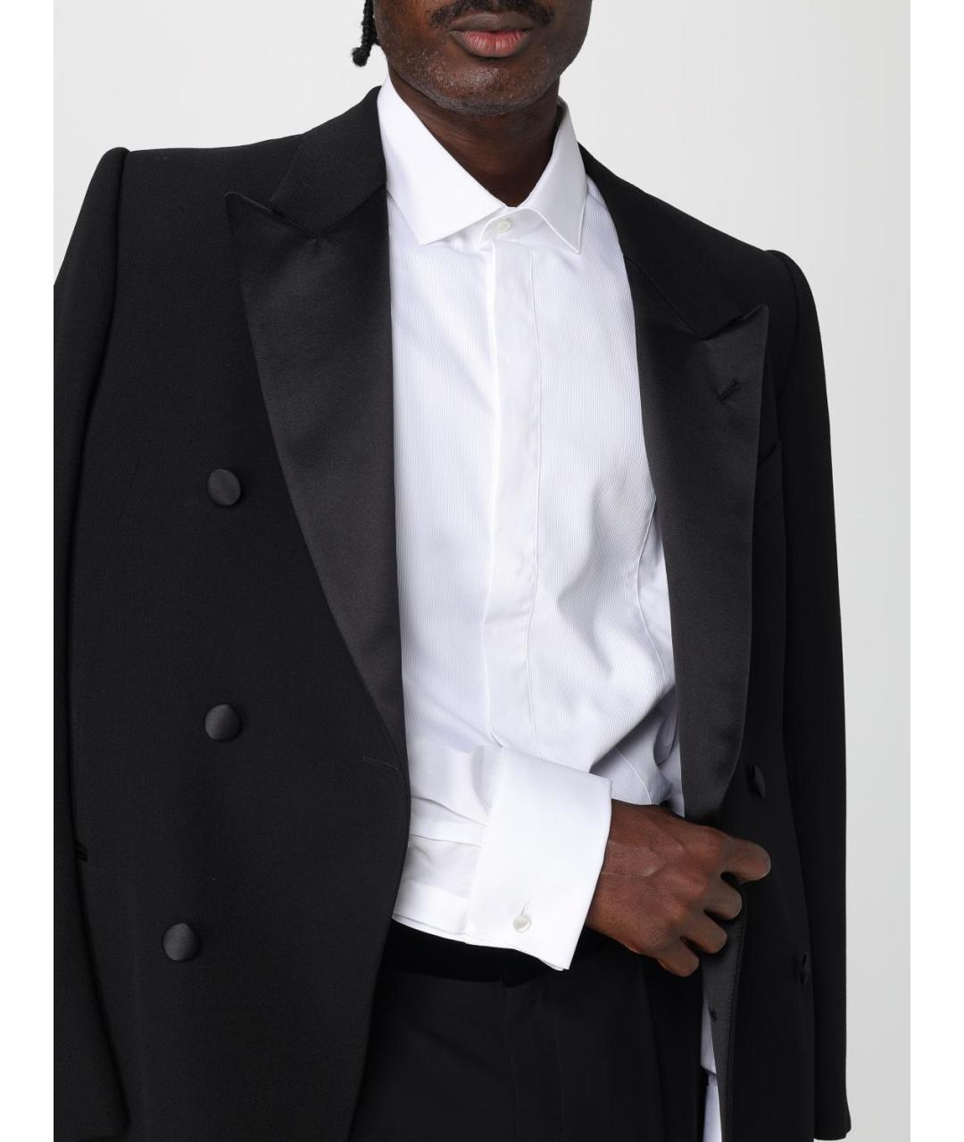 EMPORIO ARMANI Белая хлопковая кэжуал рубашка, фото 4