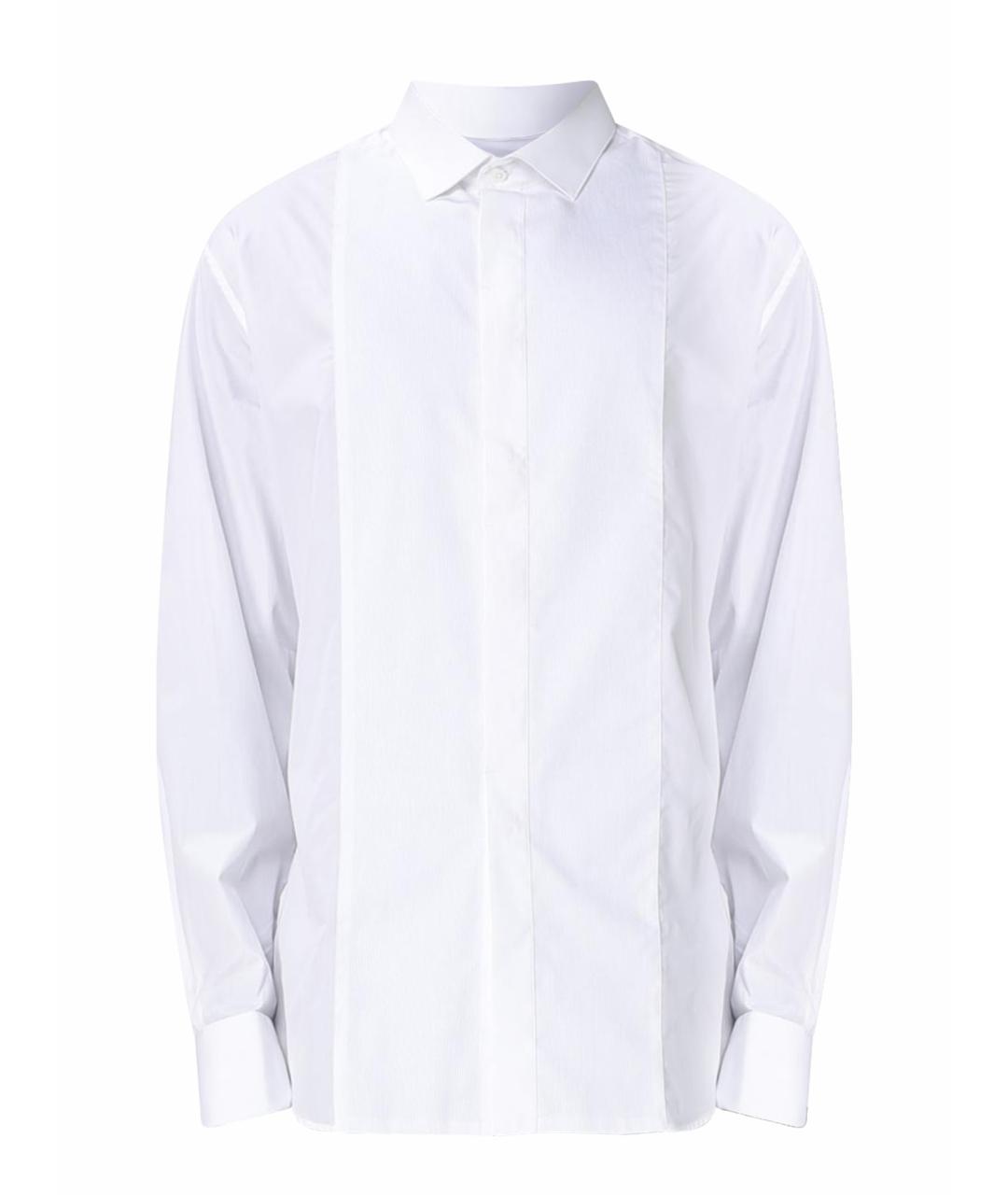 EMPORIO ARMANI Белая хлопковая кэжуал рубашка, фото 1
