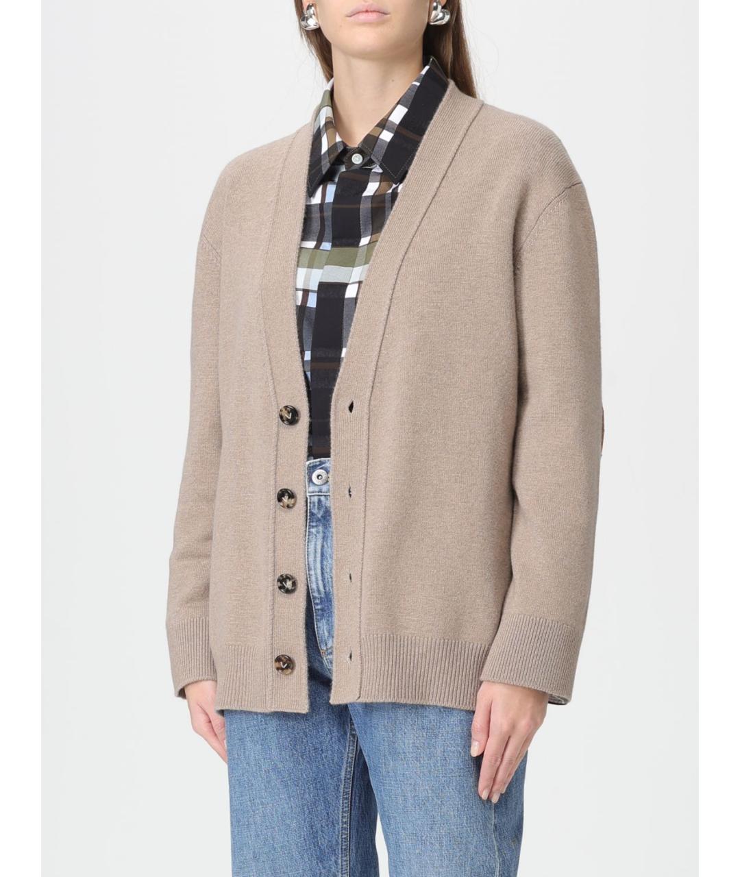 BOTTEGA VENETA Бежевый кашемировый кардиган, фото 4
