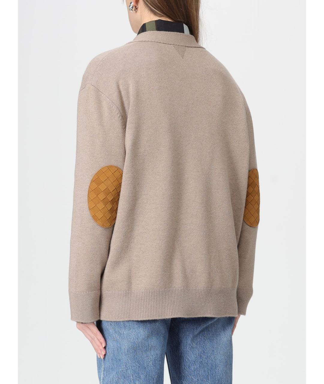 BOTTEGA VENETA Бежевый кашемировый кардиган, фото 3