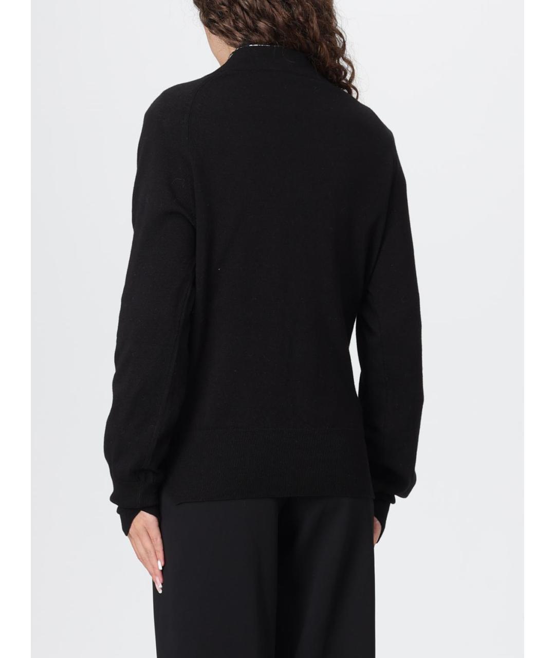 ERMANNO SCERVINO Черный шерстяной кардиган, фото 3