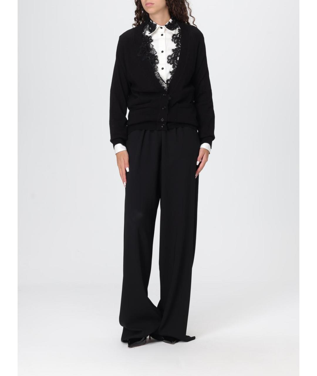 ERMANNO SCERVINO Черный шерстяной кардиган, фото 2