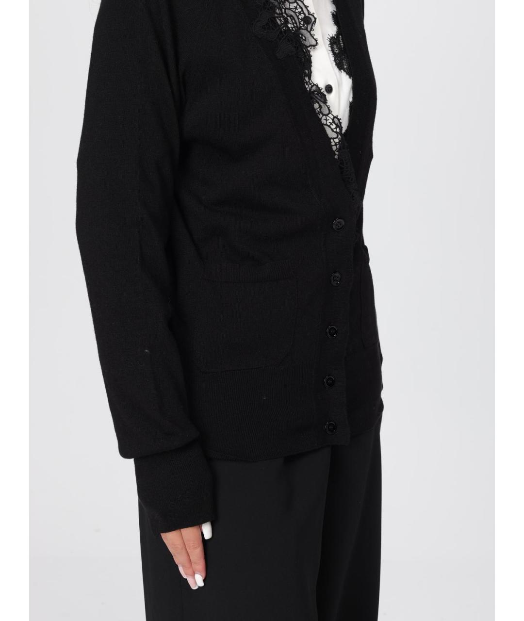 ERMANNO SCERVINO Черный шерстяной кардиган, фото 5