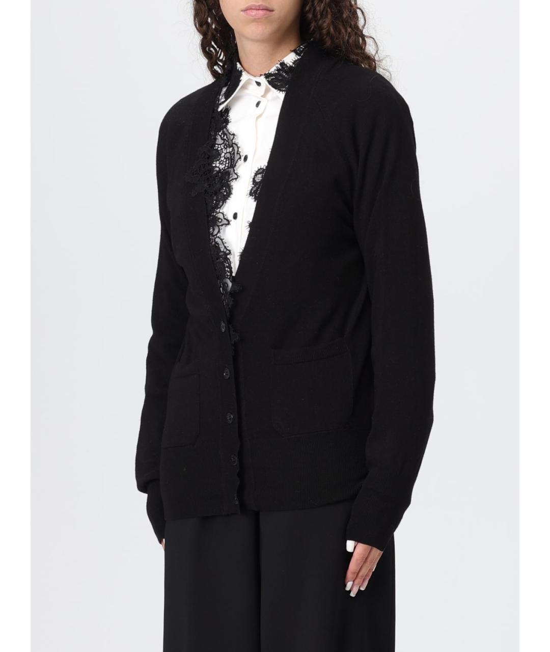 ERMANNO SCERVINO Черный шерстяной кардиган, фото 4