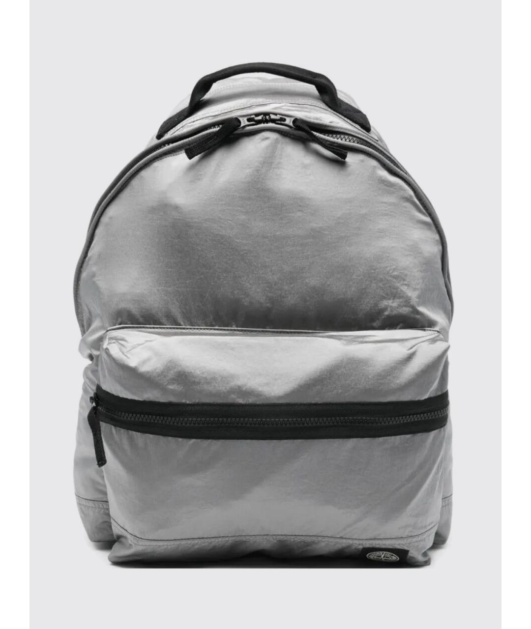 STONE ISLAND Серебрянный рюкзак, фото 6