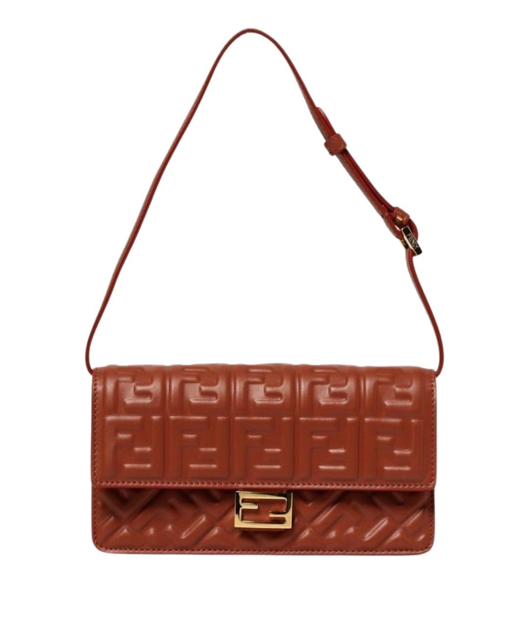 FENDI Коричневый кожаный кошелек, фото 1