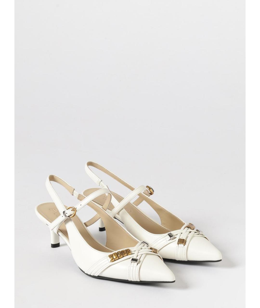 PINKO Белые кожаные туфли, фото 2