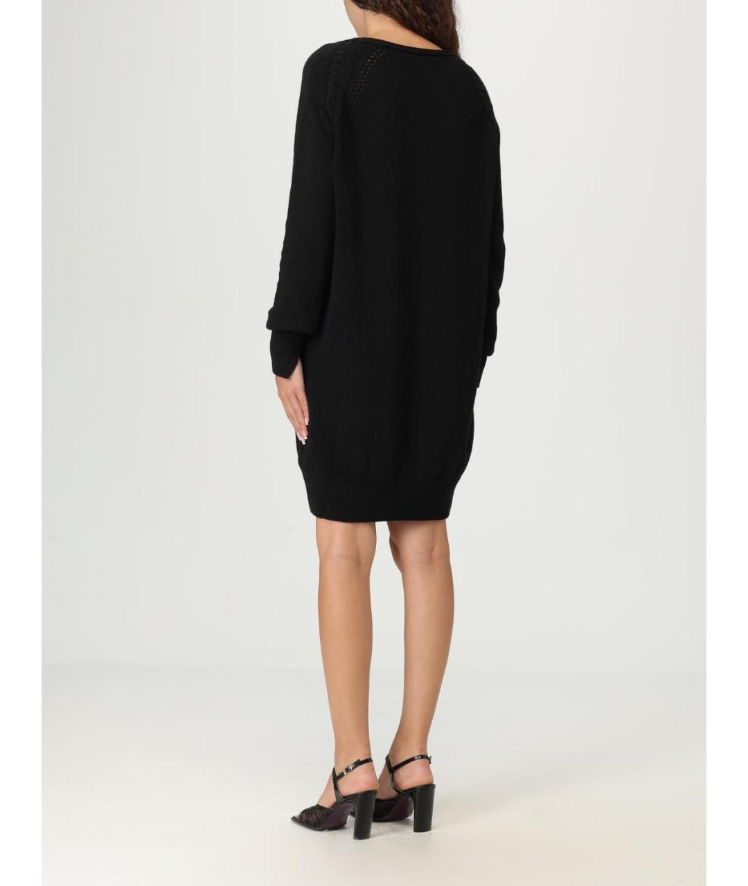 ERMANNO SCERVINO Черное шерстяное платье, фото 2