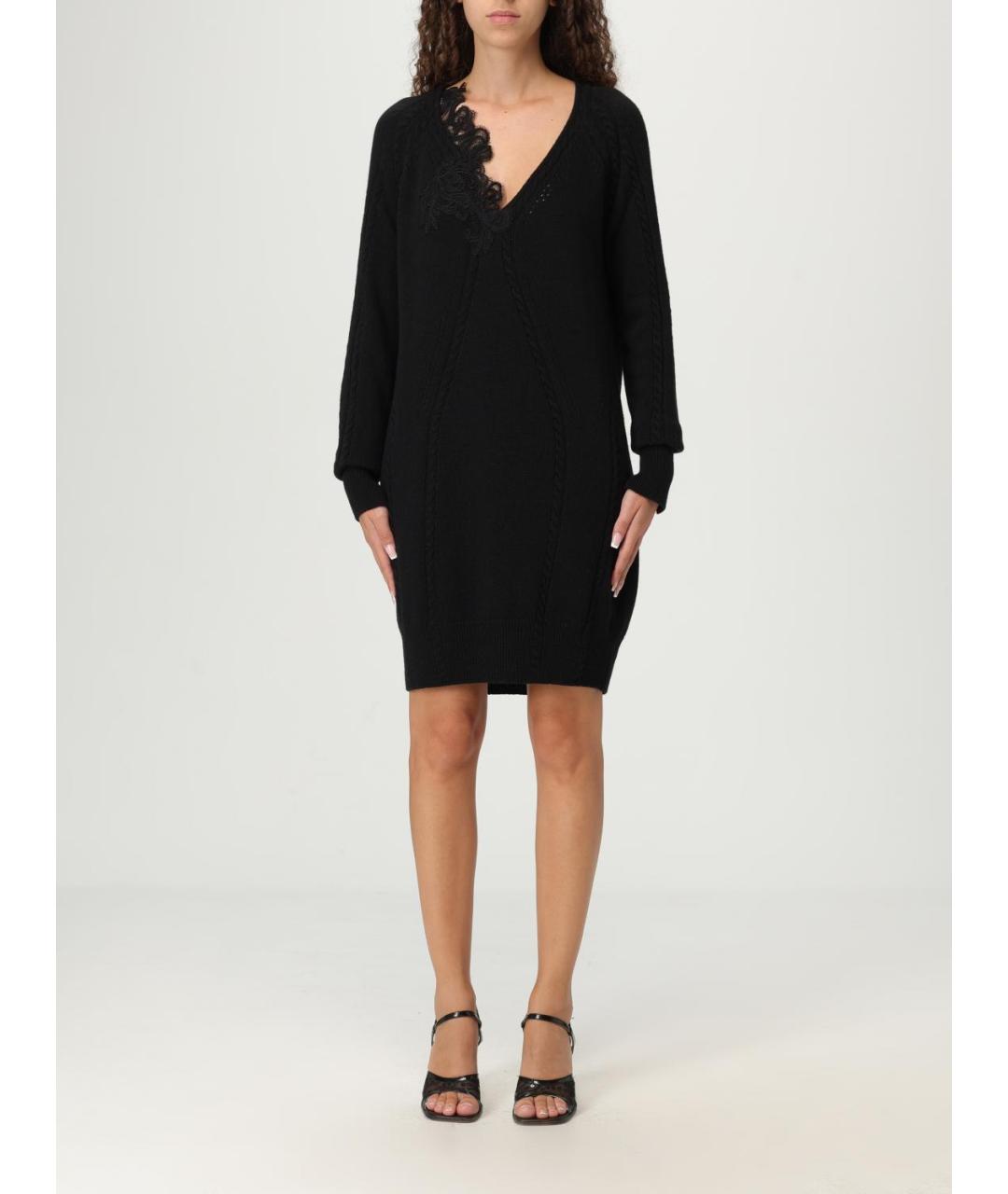 ERMANNO SCERVINO Черное шерстяное платье, фото 5