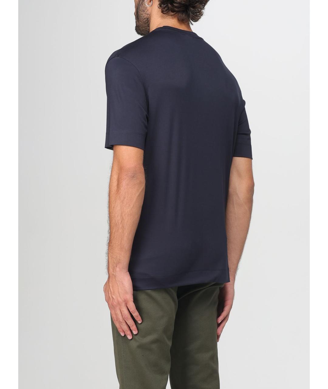 EMPORIO ARMANI Синяя футболка, фото 2