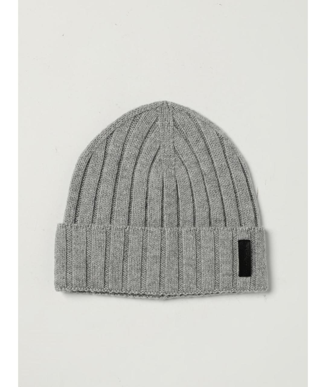 EMPORIO ARMANI Серая шерстяная шапка, фото 3