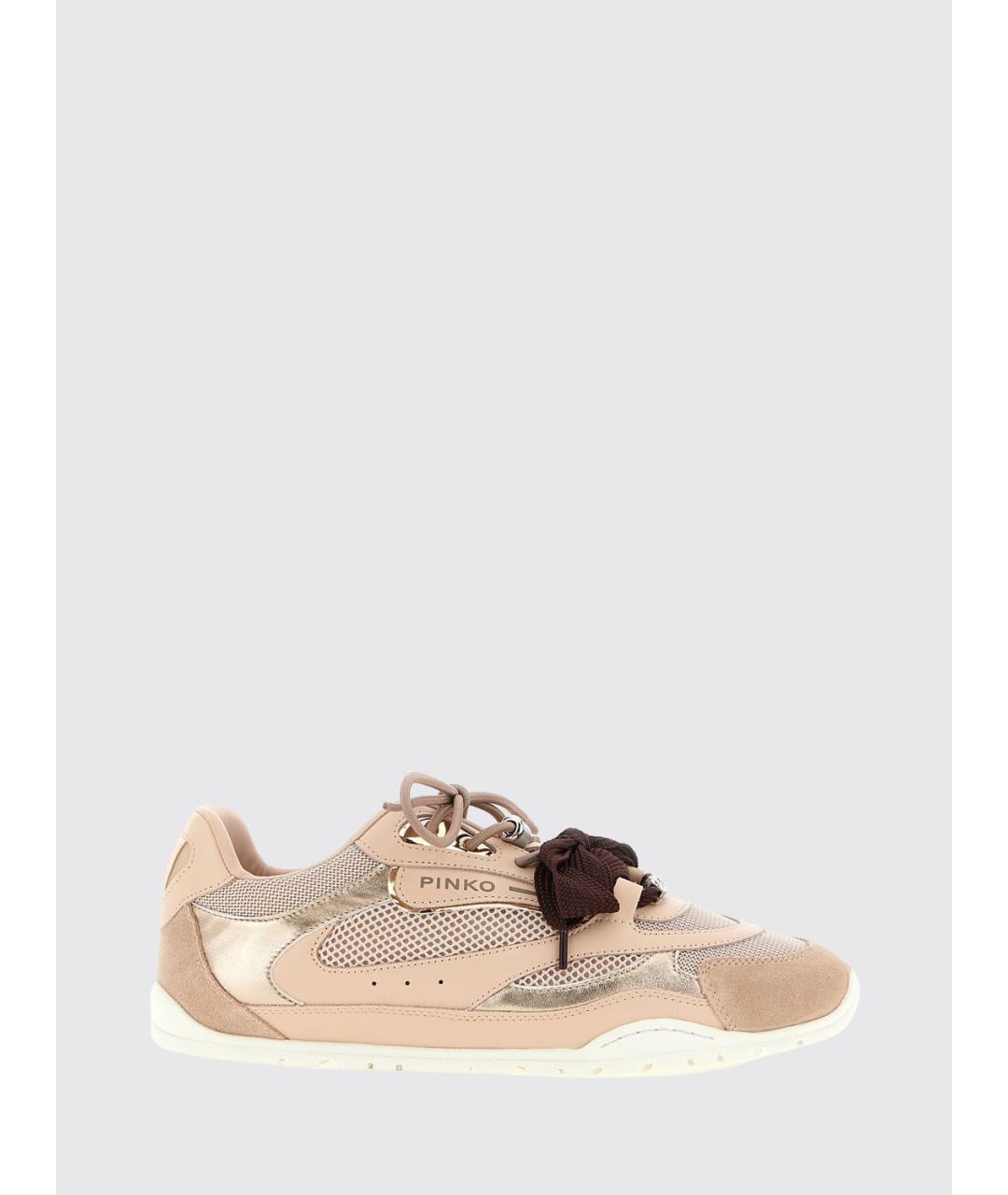 PINKO Розовые синтетические кроссовки, фото 5