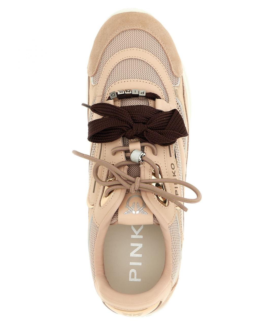 PINKO Розовые синтетические кроссовки, фото 4