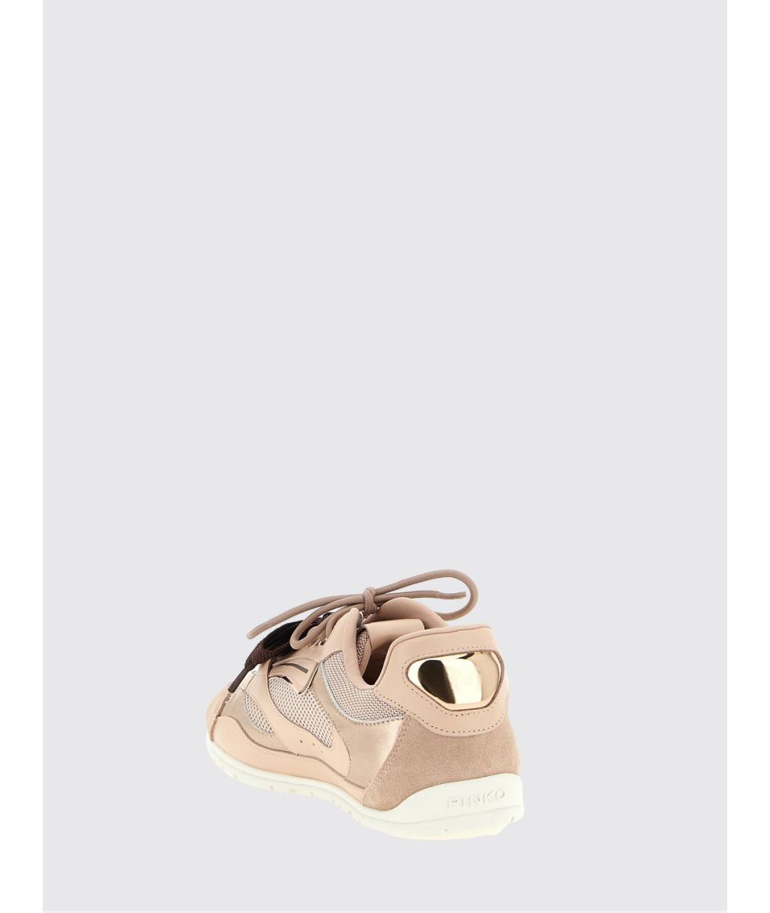 PINKO Розовые синтетические кроссовки, фото 3