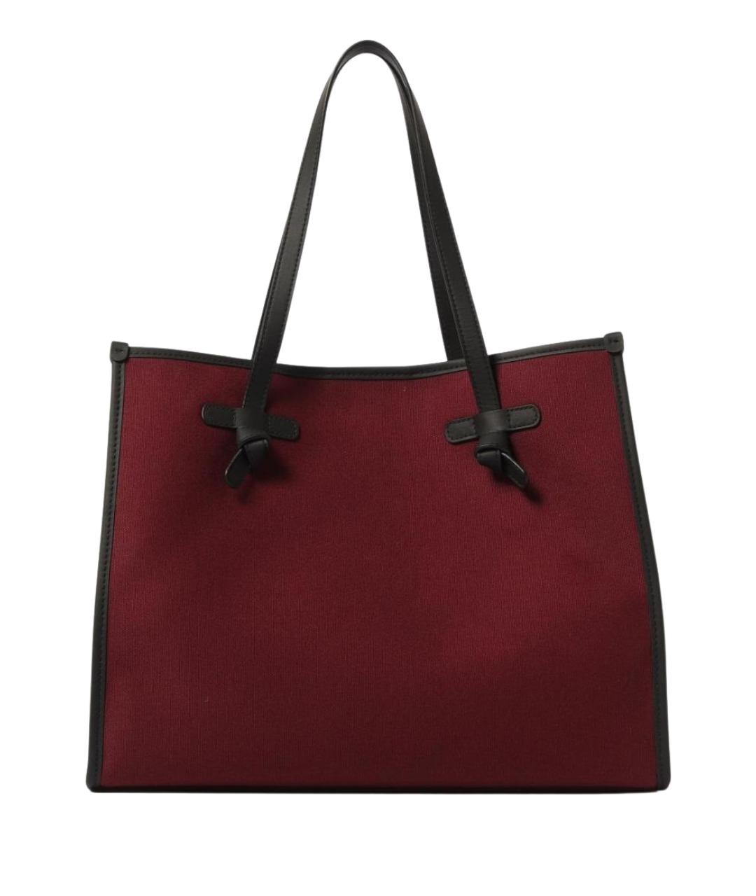 Gianni Chiarini Бордовая кожаная сумка тоут, фото 1