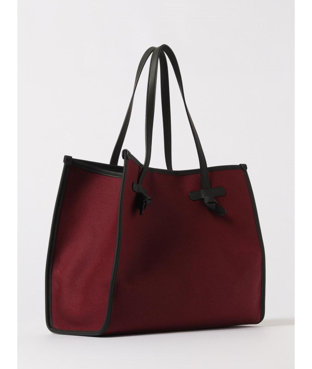 Gianni Chiarini Бордовая кожаная сумка тоут, фото 2