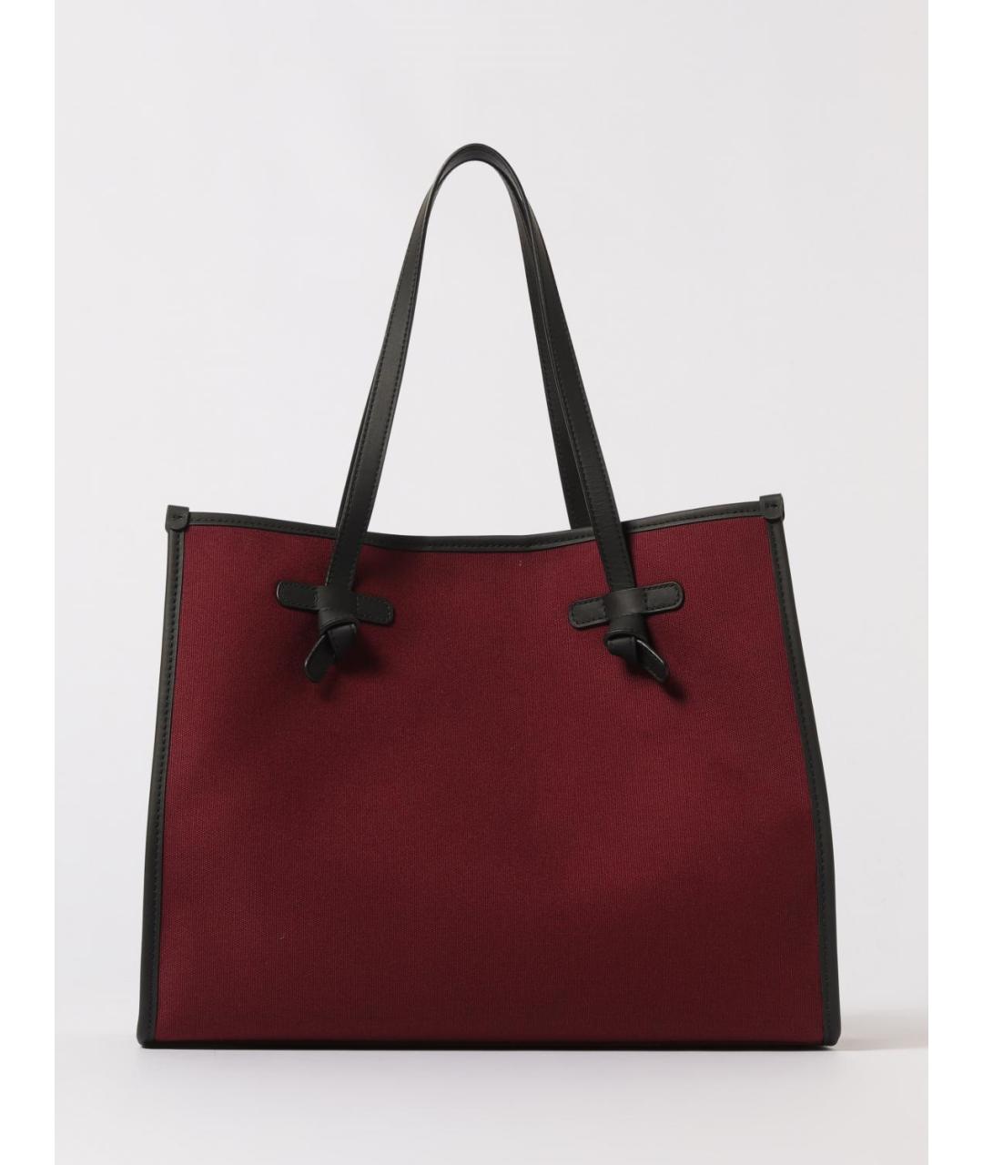 Gianni Chiarini Бордовая кожаная сумка тоут, фото 4