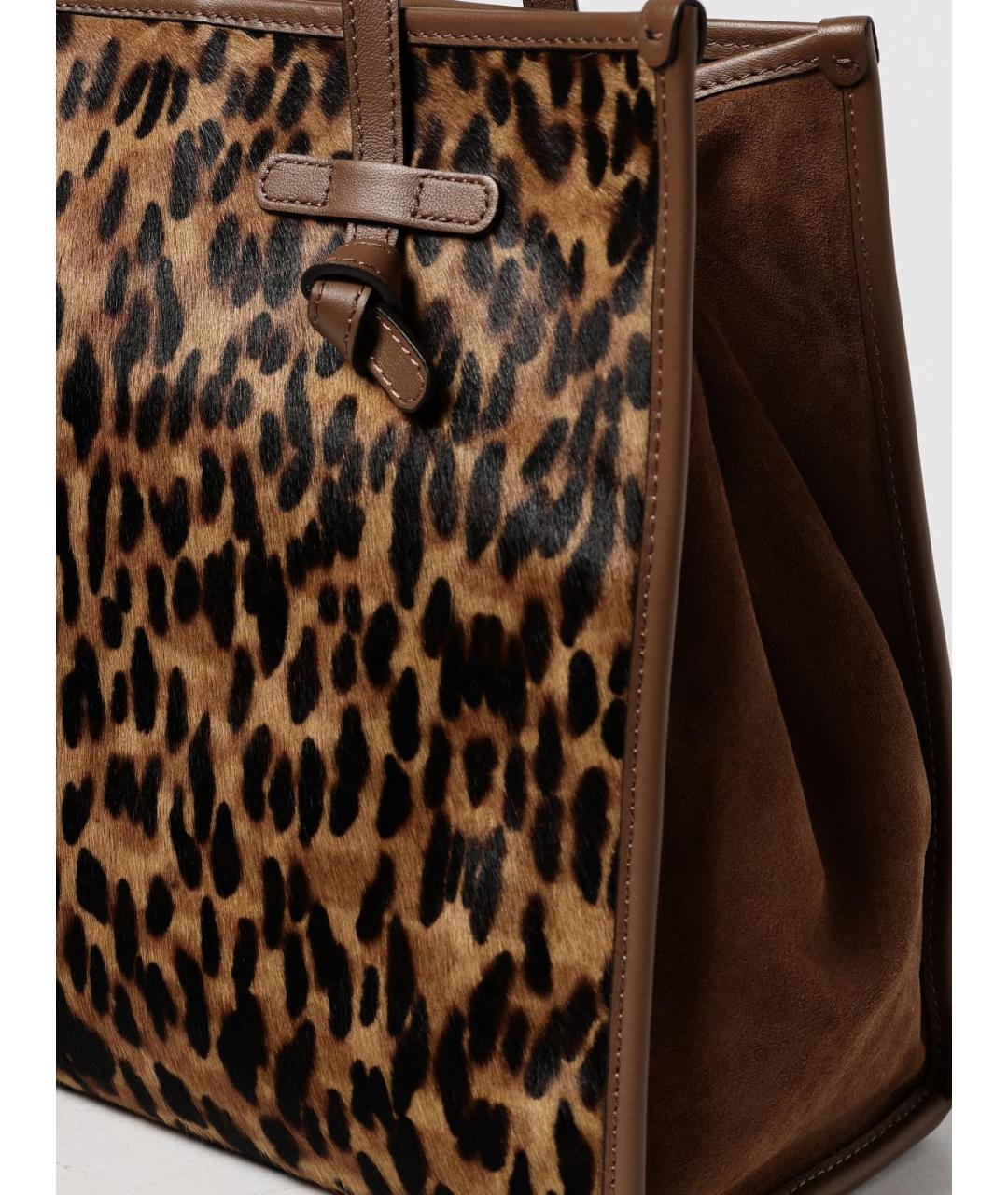 Gianni Chiarini Коричневая кожаная сумка тоут, фото 3