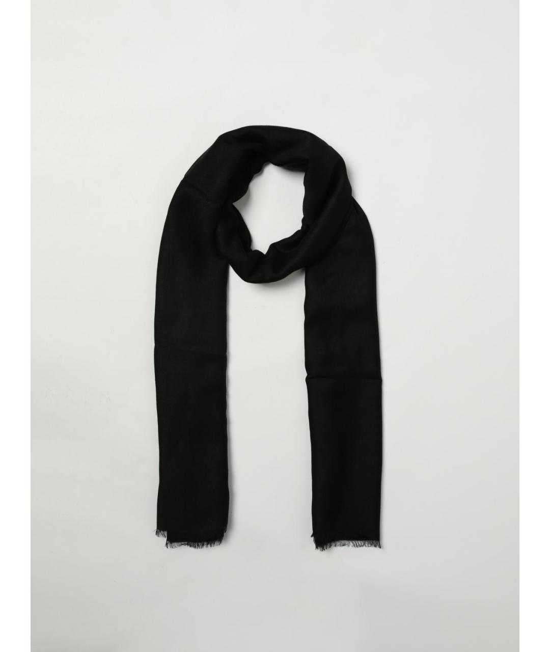 EMPORIO ARMANI Черный шарф, фото 2