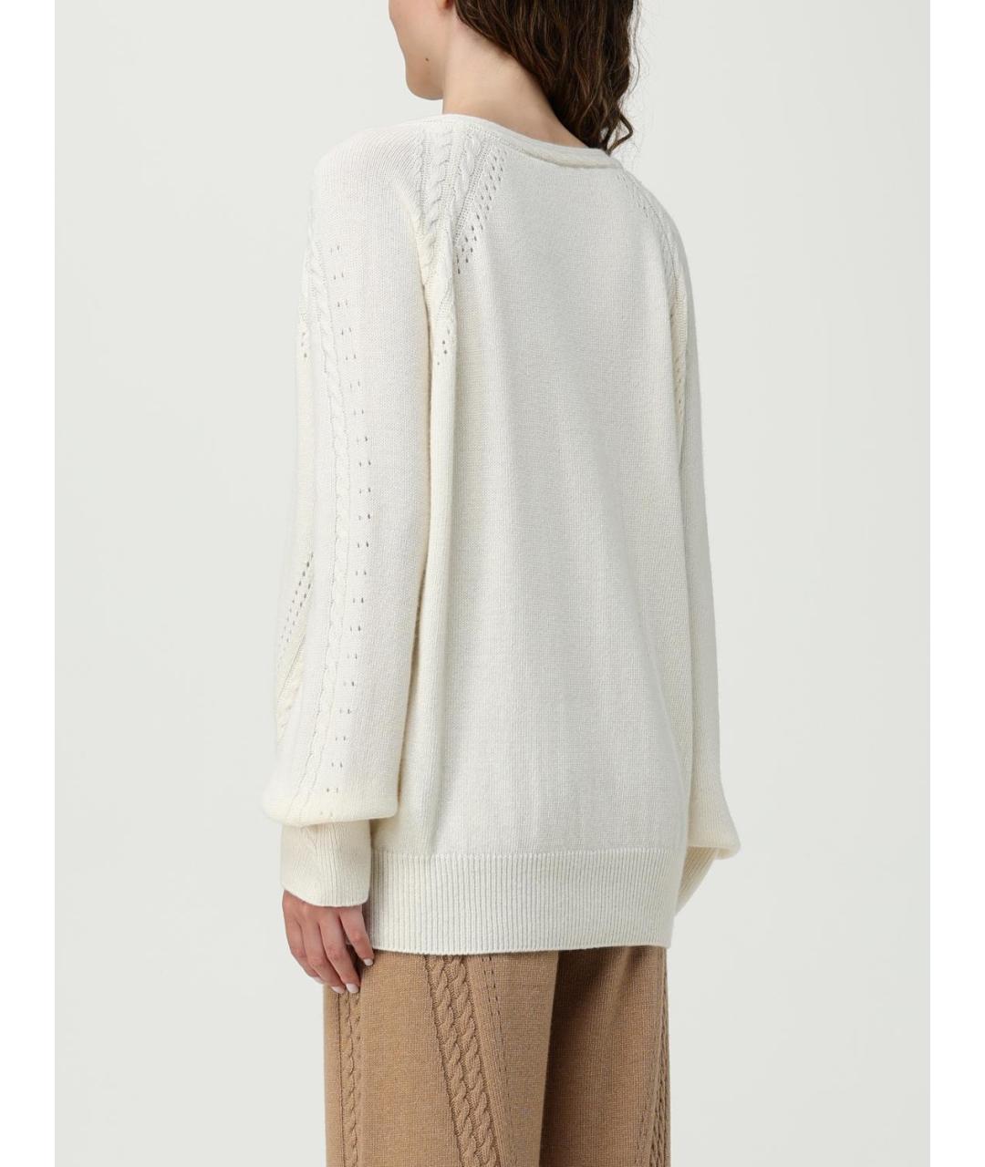 ERMANNO SCERVINO Бежевый шерстяной джемпер / свитер, фото 3