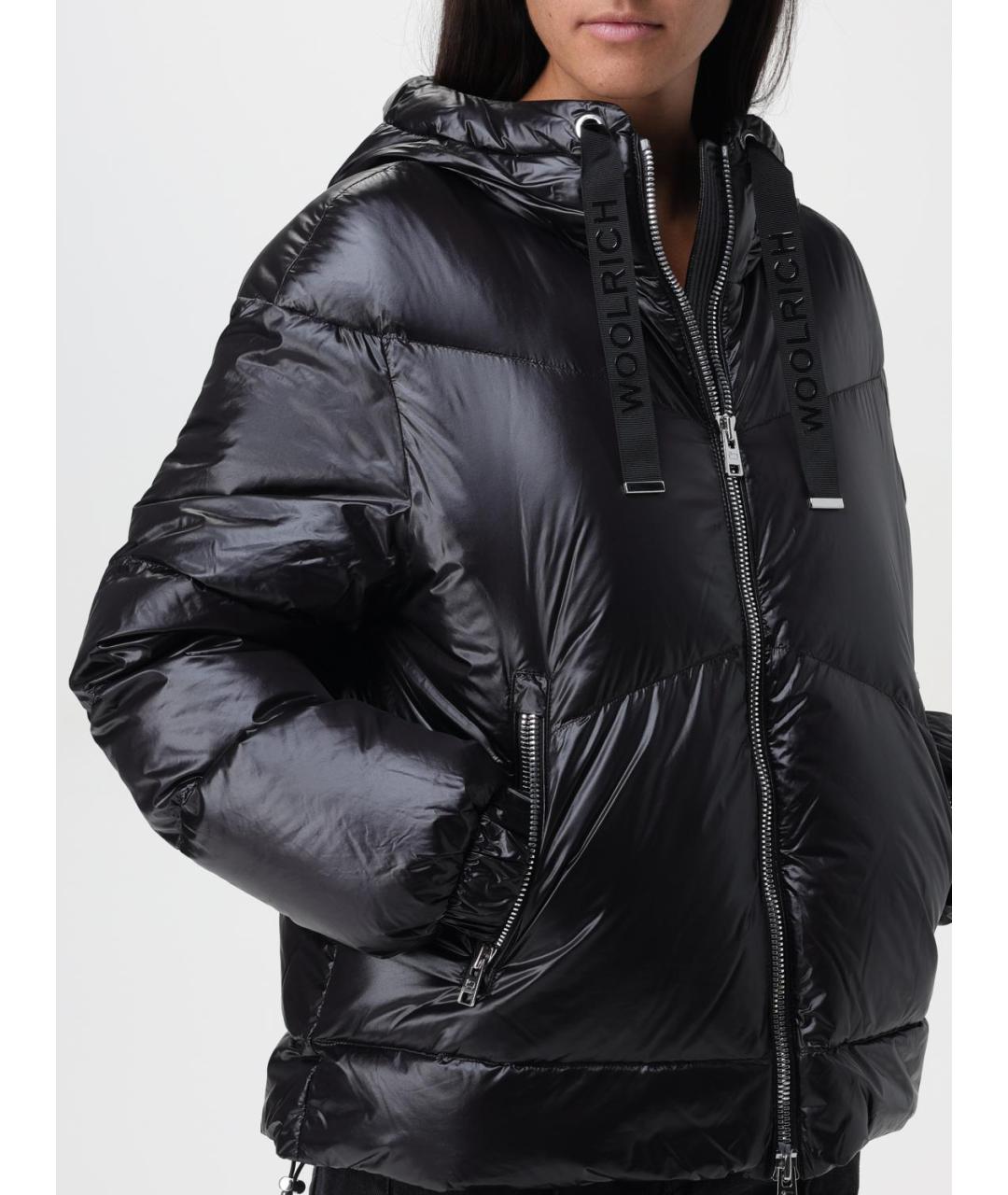 WOOLRICH Черный полиамидовый пуховик, фото 4