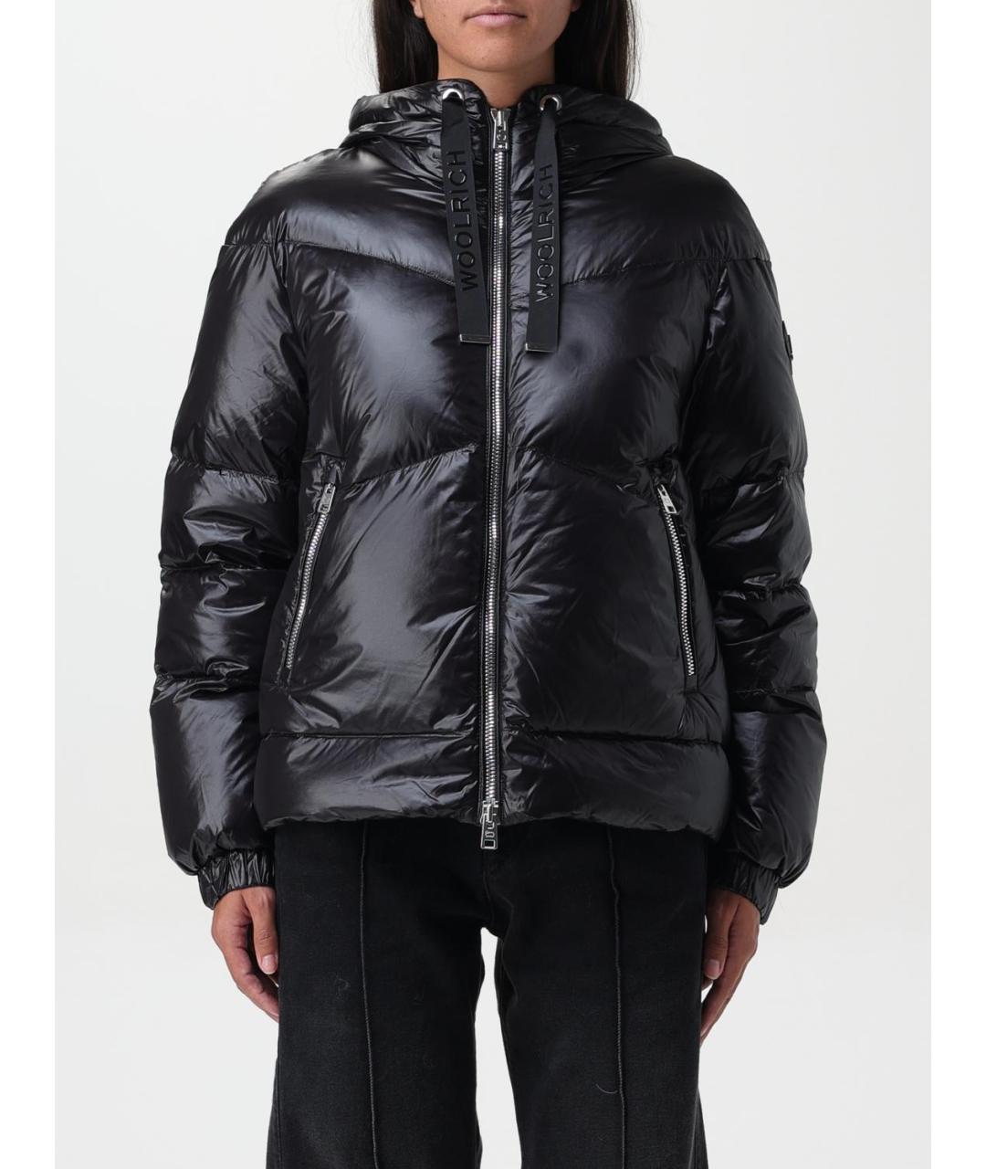 WOOLRICH Черный полиамидовый пуховик, фото 5