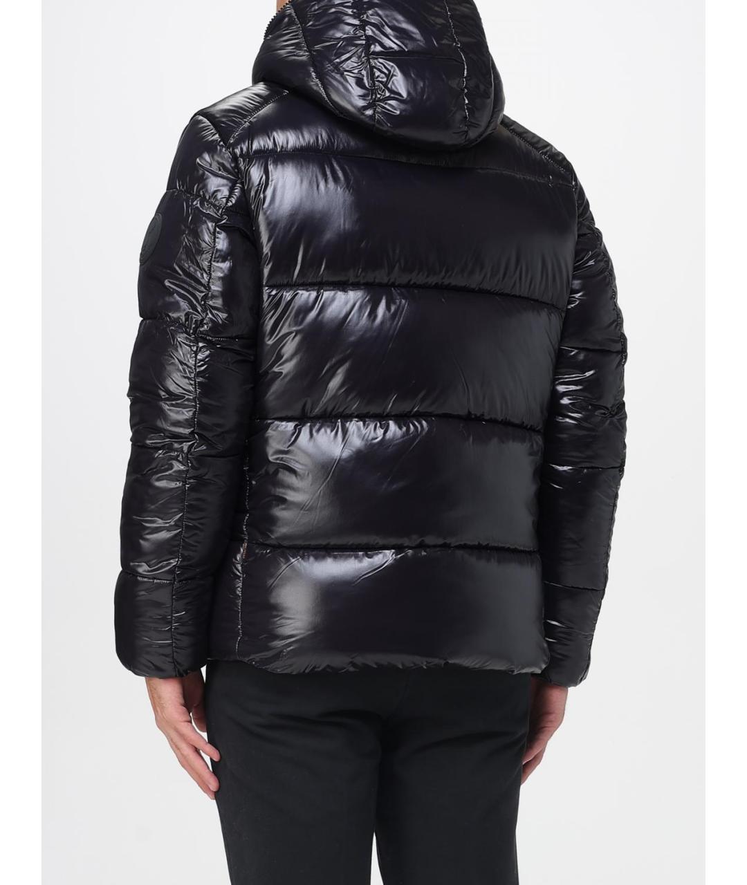 SAVE THE DUCK Черный полиамидовый пуховик, фото 2