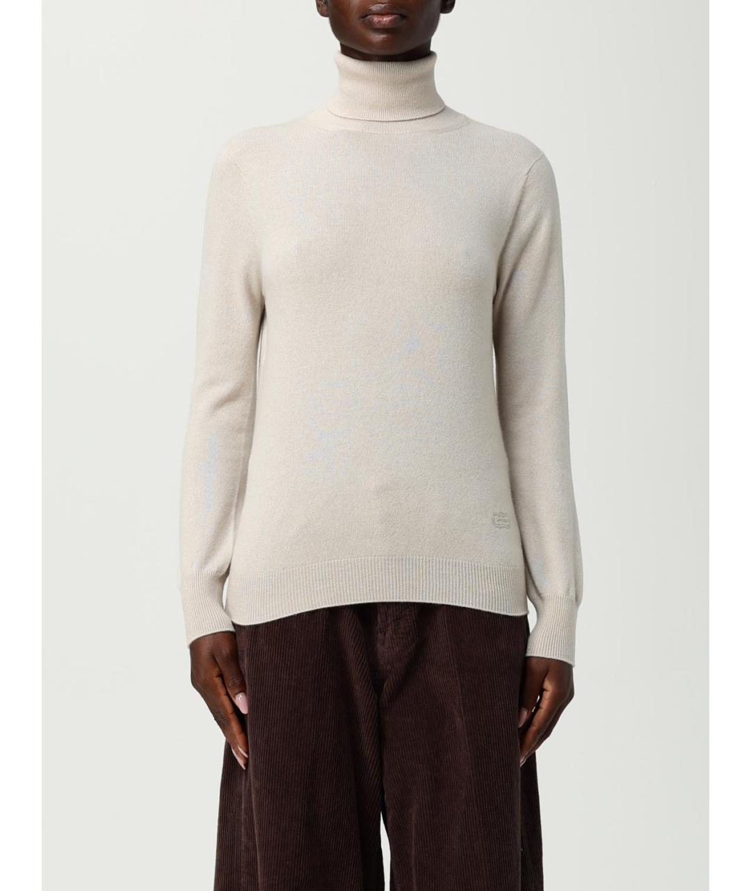 AGNONA Бежевый кашемировый джемпер / свитер, фото 4