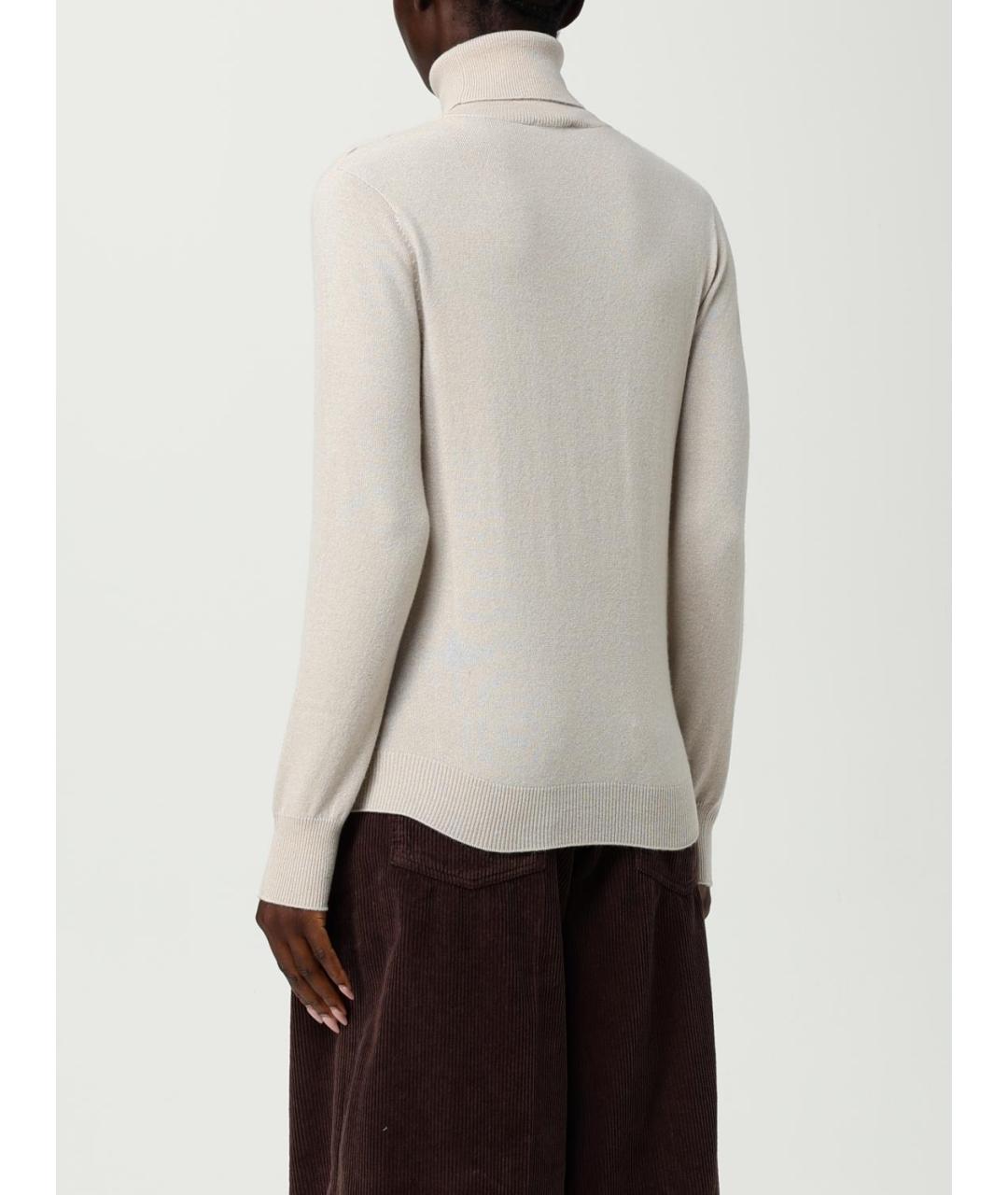 AGNONA Бежевый кашемировый джемпер / свитер, фото 2